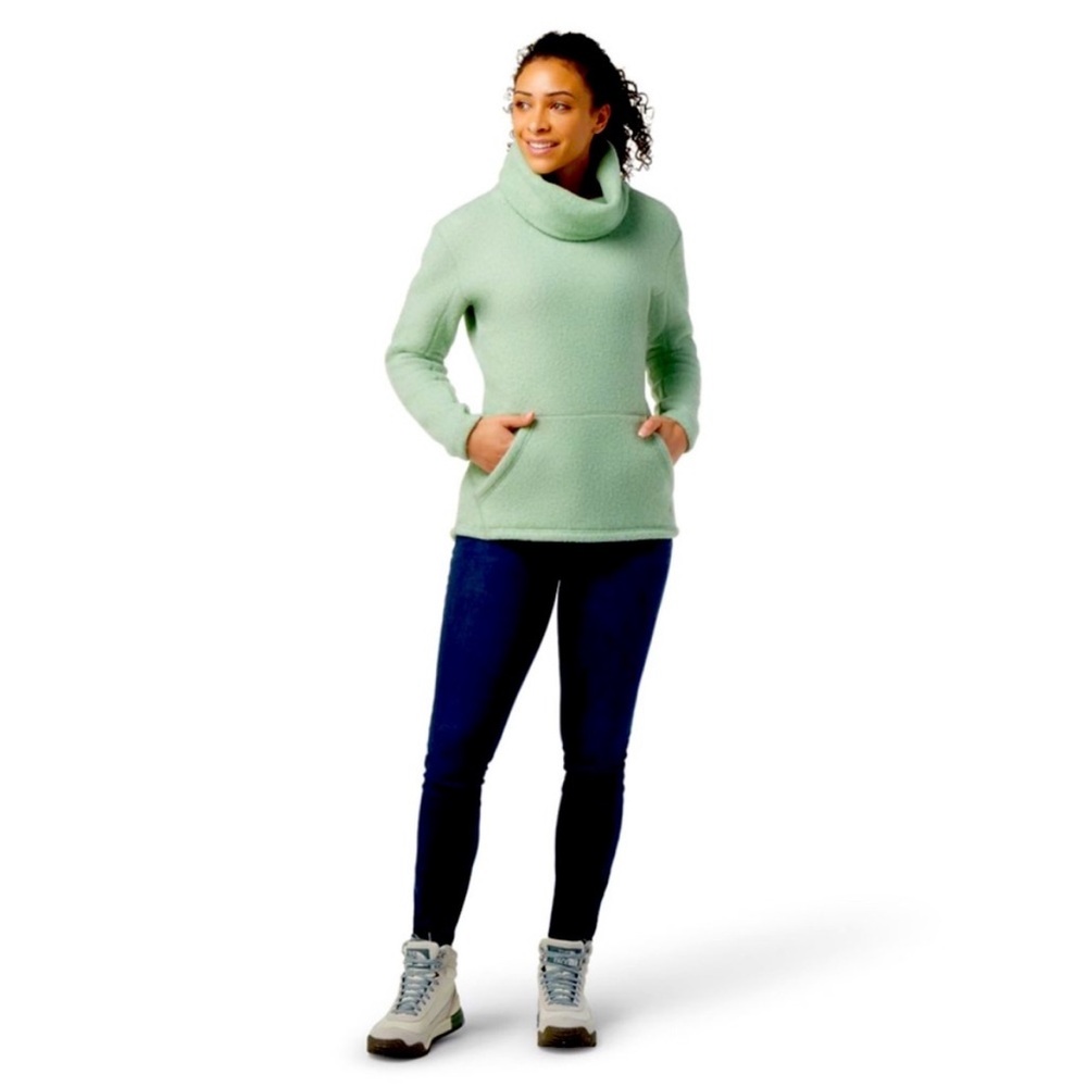 Smartwool Women's Hudson Trail Fleece Pullover size Small in Light Jade